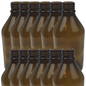 12x 600ml Amber Glass Bottle Cosmetic Essential Oil General Purpose Storage
