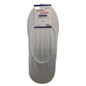1x NO SHOW COTTON SOCKS Non Slip Heel Grip Low Cut Invisible Footlet Seamless - White - 6-11