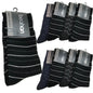 9 Pairs COTTON BUSINESS SOCKS Mens Dress Crew Plain Work Casual  BULK - Assorted Pack - 6-11