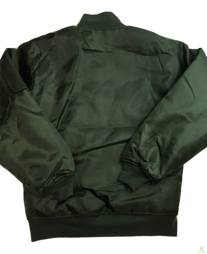 Plus Size Quilted Jacket Zip Up Classic Padded Flight Flying Winter Big & Tall - Bottle Green - Bottle Green - 7XL