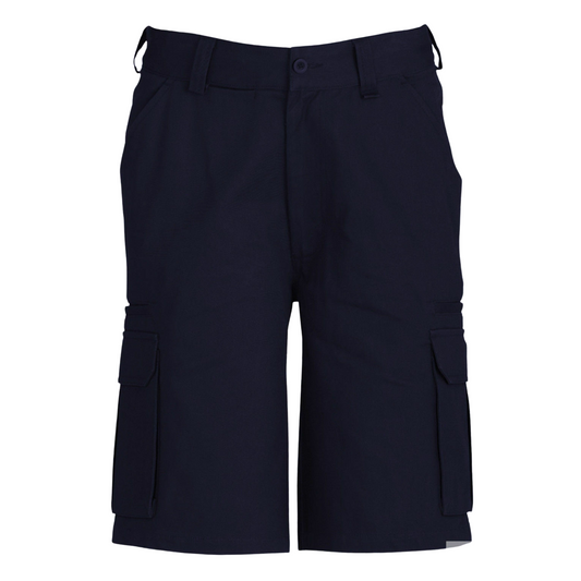 Mens CARGO SHORTS All Sizes 100% COTTON Drill Heavy Work Tradie Military - Navy - 132""