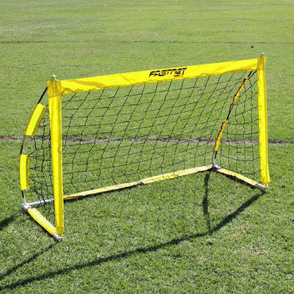 2x Summit Pop Up Fastnet Soccer Goal Futsal Football Portable Flexible 1.5m x 0.9m