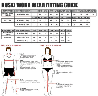 HUSKI Mens Cargo Shorts Work Casual Workwear - Bone - 2XL (102cm Waist)