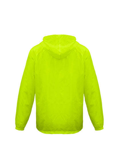 Adult Plus Size Spray Jacket Casual Hike Rain Hi Vis Poncho Waterproof - Fluoro Lime
