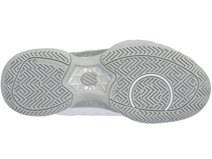 K-Swiss Womens Bigshot 4 AC Tennis Shoes - White/Silver - US 9