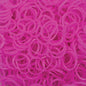4800 LOOM BANDS Rubber Refill Kit DIY Magical Bracelet 192 S Clips 16 Hooks BULK - Plain Hot Pink