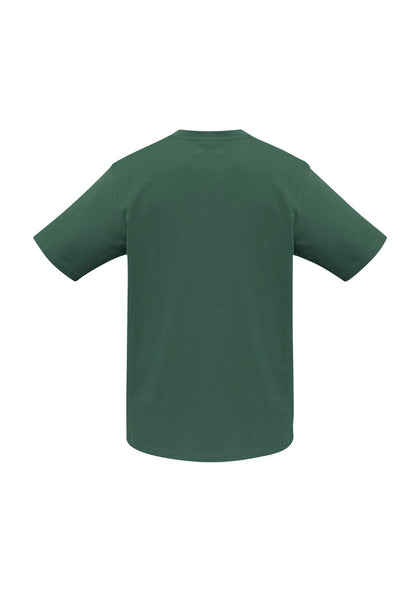 Plain T-Shirt 100% COTTON Basic Blank Tee Mens Ladies Casual BULK Adults - Bottle Green - M