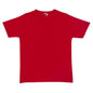 Plain T-Shirt 100% COTTON Basic Blank Tee Mens Ladies Casual BULK Adults - Red - L