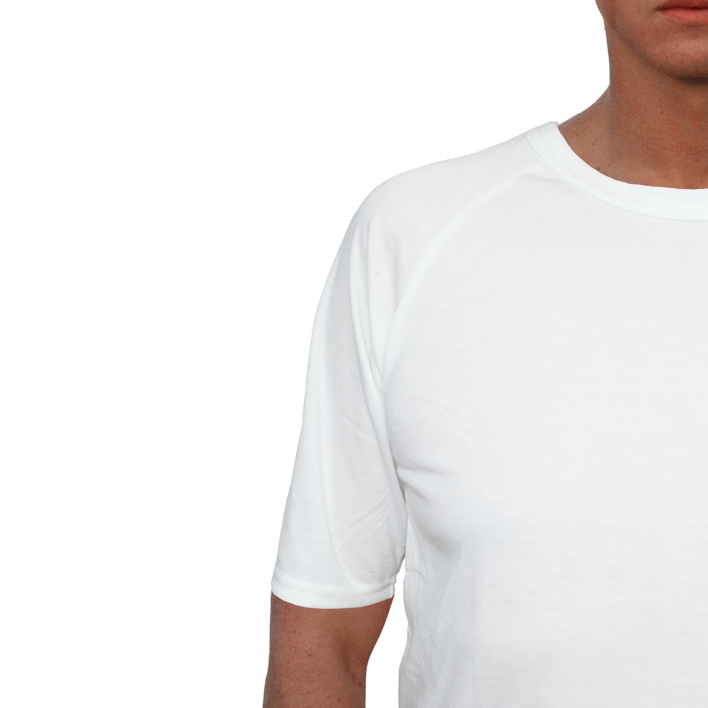 Mens Merino Wool Blend Short Sleeve Thermal Top Underwear Thermals Base Layer - Natural - XL