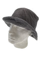 Stingy Brim Terry Towelling Bucket Hat Daggy Fishing Camping Lad Cap 100% COTTON - Grey - L/XL