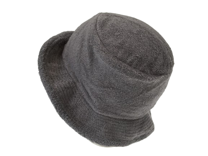 Stingy Brim Terry Towelling Bucket Hat Daggy Fishing Camping Lad Cap 100% COTTON - Grey - XXL