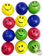 12x STRESS BALLS Hand Relief Squeeze Toy Reliever Antistress Soft Smiley MULTI