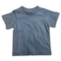 TODDLER PLAIN T SHIRT 100% COTTON Basic Blank Tee Top Teen Teenager Crew Kids - Sky Blue - 1
