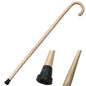93cm WOODEN WALKING STICK Wood Cane Pole Carved Varnished Deluxe Sturdy - Beige
