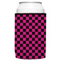 Pink Checkerboard Stubby Cooler - Standard