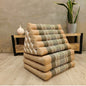 Jumbo Thai Triangle Pillow THREE FOLDS Cream