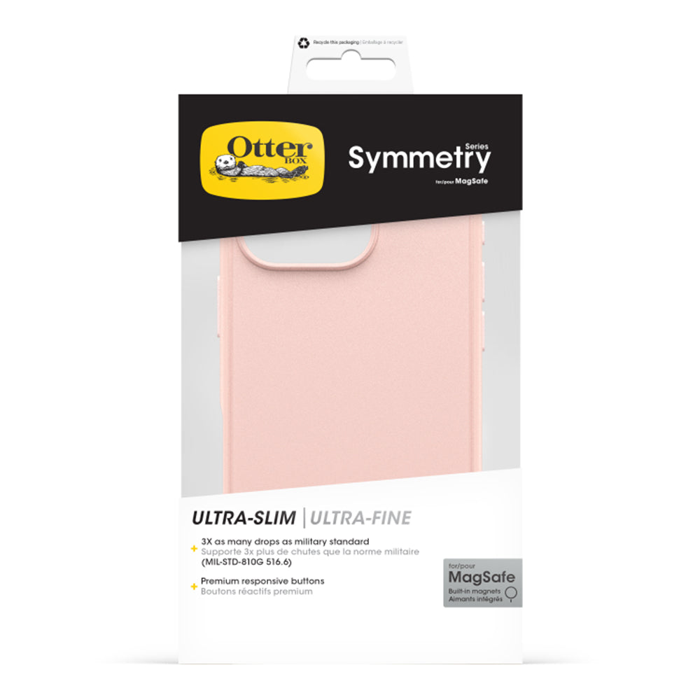 OtterBox Symmetry MagSafe Back Case for iPhone 16 Pro Back Case for Rose
