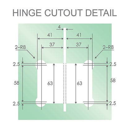 90cm Wall to Wall Frameless Shower Screen with White Brackets and SS Hinges