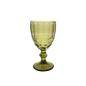 Faubourg Embossed Wine Glass - 310ml Green