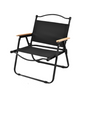 Portable camping Cryt chair-carbon steel black 78*52*50cm