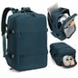 Multi-Compartment Travel Backpack with Shoe Storage and Wet-Dry Separation (Peacock Blue)31cm(L)*17cm(W)*42cm(H)