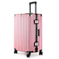 Aluminum Alloy Hard-Shell Suitcase with TSA Lock -22" Spinner Luggage in Pink