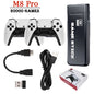 M8Pro HD TV Game Console - HDMI Retro Home Gaming System with Wireless Dual Joystick Controller, PS1 Arcade Games, 128GB + 30,000 Games (No Storage Card Included)