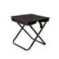 Black Outdoor Folding Stool with Carrying Handle - Portable Camping Seat, Fishing Chair, Collapsible Zipper Stool for Outdoors, Queueing, and More
