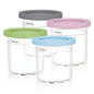 Four-color Set Durable Food Storage Containers – Multi-Color BPA-Free Airtight Containers