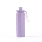 Purple 600ml Silicone Collapsible Water Bottle - Portable and Eco-Friendly Hydration Solution