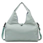 Light Green Oxford Fabric Women's Shoulder Bag, Large Capacity Yoga & Gym Bag with Separate Shoe Compartment - Stylish & Functional Sport Bag