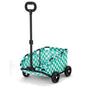 Green Lattice Compact Foldable Pet Stroller for Dogs and Cats - Lightweight Travel Pushchair for Small Pets, Teddy Dogs, and Cats - Portable and Collapsible Pet Buggy for Outdoor Adventures