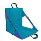 Blue Portable Outdoor Camping Seat Pad with Backrest, Foldable & Waterproof Concert Cushion, 600D Oxford Fabric, Ideal for Hiking & Picnics