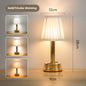 Gold Creative LED Rechargeable Table Lamp | 3 Adjustable Light Modes | Touch Control | USB Charging | Modern Atmosphere Light for Bar, Restaurant, Cafe, and Home Decor