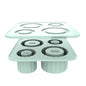 2 Pcs Green Silicone Ice Cube Tray with Lid – Easy Release, Food-Grade Platinum Silicone Ice Mold, 30oz/40oz Compatible, Durable and Reusable
