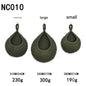 Green 3-Piece Wall-Mounted Cotton Rope Storage Baskets – Large, Medium, and Small Hand-Woven Fruit/Vegetable/Storage Nets (Large weight 300g, Medium weight 230g, Small weight 200g)