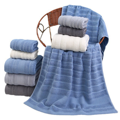 Dark gray Premium Soft Cotton Towels Set Absorbent, Quick-Dry, Comfortable and Durable, Available in Multiple Colors