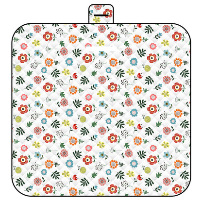 Thickened Waterproof Picnic Blanket - Portable Outdoor Beach Mat for Camping and Hiking 150*200cm(Monet's Garden)