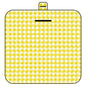 Thickened Waterproof Picnic Blanket - Portable Outdoor Beach Mat for Camping and Hiking 150*200cm(Yellow plaid)