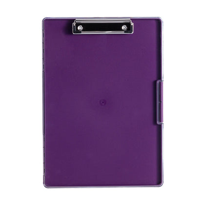 Purple A4 Plastic Document Storage Clipboard - Portable and Durable
