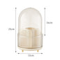 2 PCS Milky white Rotating Makeup Brush Organizer with Dustproof Cover - 360° Swivel Cosmetic Holder for Brushes, Lipsticks, Eyeliners, and More