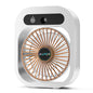 Portable USB Rechargeable Misting Fan - Compact Personal Fan with Cooling Spray - White Colors