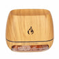 Wooden LED Flame Aromatherapy Diffuser with Humidifier - Ambient Light Essential Oil Diffuser