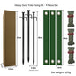 Black Spike Army Green Windscreens Heavy-Duty Tree Anchoring Kit - 9-Piece Set with Ground Stakes, Straps, and Ropes