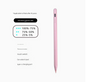 Pink Stylus Pen for iPad (2018 & Later) - Tilt Pressure, Magnetic Attachment, LED Battery Indicator, Type-C Rechargeable