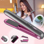 2-in-1 Hair Straightener and Curler, Portable with Adjustable Heat