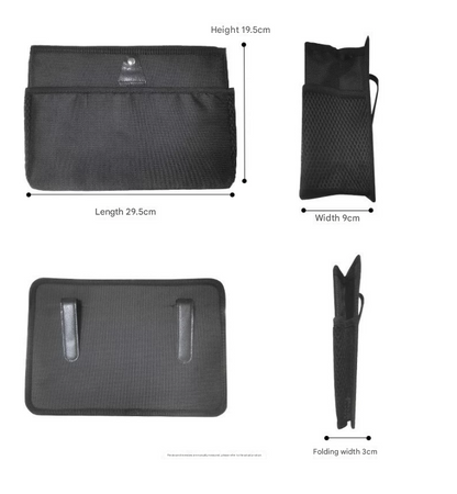 Beige Car Backseat Organizer - Compact and Convenient for Car Storage