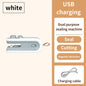 White Mini Sealing Machine - 2-Piece Set, Compact and Portable, Ideal for Food and Bag Sealing