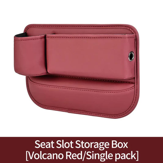 2 PCS Red-right Car Seat Gap Storage Box - Practical Car Organizer, Gap Filler for Easy Access and Extra Storage