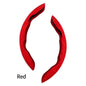 2 PCS Red Steering Wheel Cover - Soft and Comfortable, Fits 38cm Diameter Steering Wheels